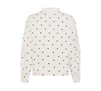 Pyjama HUNKEMÖLLER "Jacke aus Baumwolle mit Punkten", Damen, Gr. XS, weiß, 100% Baumwolle, Homewear-Sets Pyjama (88101109-XS) weiß
