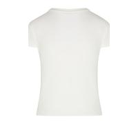 Pyjama HUNKEMÖLLER "Kurzärmeliges Pyjama-Oberteil", Damen, Gr. M, weiß, 46% Lyocell, 45% Baumwolle, 9% Elasthan, Homewear-Sets Pyjama (63200759-M) weiß