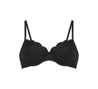HUNKEMÖLLER Nicht vorgeformtes Bügel-Bikini-Top Scallop - Nero - 70F