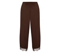 Pyjama HUNKEMÖLLER "Pant Cecilia", Damen, Gr. XS, braun, 100% Polyester, Homewear-Sets Pyjama (71820605-XS) braun
