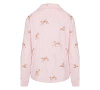 Pyjama HUNKEMÖLLER "Pyjama-Jacke Longsleeve Woven", Damen, Gr. XS, rosa, 50% Viskose, 50% Baumwolle, Homewear-Sets Pyjama (65223542-XS) rosa