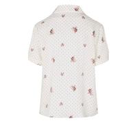 Pyjama HUNKEMÖLLER "Pyjama Jacket Satin", Damen, Gr. M, weiß, 70% Viskose, 30% Lyocell, Homewear-Sets Pyjama (94462401-M) weiß