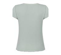 Pyjama HUNKEMÖLLER "Pyjama-Oberteil Jersey Ripp", Damen, Gr. L, grün, 45% Viskose, 45% Baumwolle, 10% Elasthan, Homewear-Sets Pyjama (70758465-L) grün