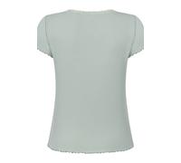 Pyjama HUNKEMÖLLER "Pyjama-Oberteil Jersey Ripp", Damen, Gr. S, grün, 45% Viskose, 45% Baumwolle, 10% Elasthan, Homewear-Sets Pyjama (70758465-S) grün