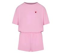 HUNKEMÖLLER Pyjama-Set aus Baumwolle - pink - M