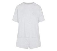 Pyjama HUNKEMÖLLER "Pyjamaset Cotton", Damen, Gr. S, grau, 100% Baumwolle, Homewear-Sets Pyjama (58226526-S) grau