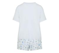 Pyjama HUNKEMÖLLER "Pyjama Set Daisy", Damen, Gr. S, blau, 95% Viskose, 5% Elasthan, Homewear-Sets Pyjama (84100248-S) blau