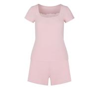 Pyjama HUNKEMÖLLER "Pyjama Set", Damen, Gr. M, rosa, 45% Viskose, 45% Baumwolle, 10% Elasthan, Homewear-Sets Pyjama (32207337-M) rosa