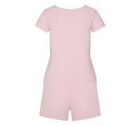 Pyjama HUNKEMÖLLER "Pyjama Set", Damen, Gr. S, rosa, 45% Viskose, 45% Baumwolle, 10% Elasthan, Homewear-Sets Pyjama (32207337-S) rosa