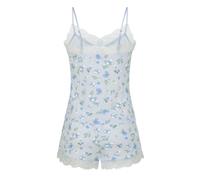 Pyjama HUNKEMÖLLER "Pyjama Set", Damen, Gr. M, blau, 95% Viskose, 5% Elasthan, Homewear-Sets Pyjama (37351822-M) blau