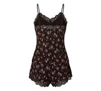 Pyjama HUNKEMÖLLER "Pyjamaset Nana", Damen, Gr. M, braun, 95% Viskose, 5% Elasthan, Homewear-Sets Pyjama (82956445-M) braun