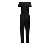 Pyjama HUNKEMÖLLER "Pyjama Set Nana", Damen, Gr. XS, schwarz, 100% Modal, Homewear-Sets Pyjama (26616540-XS) schwarz