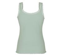 Hunkemöller Rippjersey-Top mit Spitze Grün L