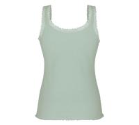 Hunkemöller Rippjersey-Top mit Spitze Grün S