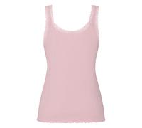 Hunkemöller Rippjersey-Top mit Spitze Rosa S