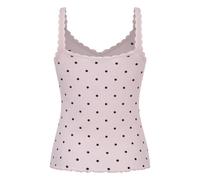 Hunkemöller Rippjersey-Top mit Spitze Rosa XS