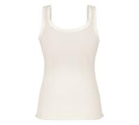 Hunkemöller Rippjersey-Top mit Spitze Weiß M