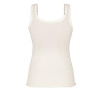 Hunkemöller Rippjersey-Top mit Spitze Weiß S