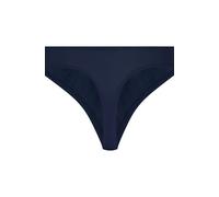 String HUNKEMÖLLER "Marine Thong", Damen, Gr. S, blau, 89% Polyamid, 11% Elasthan, Unterhosen String (41799904-S) blau