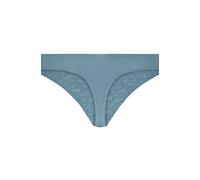 String HUNKEMÖLLER "Marine Thong", Damen, Gr. XL, blau, 94% Polyamid, 6% Elasthan, Unterhosen String (65214112-XL) blau