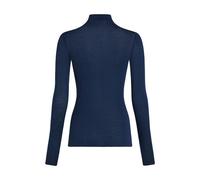 Pyjama HUNKEMÖLLER "super soft Turtleneck shirt with Cashmere", Damen, Gr. XS, blau, 85% Modal, 10% Kaschmirwolle, 5% Elasthan, Homewear-Sets Pyjama (84433835-XS) blau