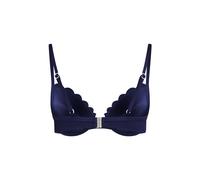 Hunkemöller Vorgeformtes Push-up Bügel-Bikinitop Scallop Cup A - E Blau 80C