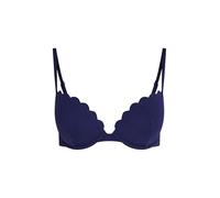 Hunkemöller Vorgeformtes Push-up Bügel-Bikinitop Scallop Cup A - E - Evening Blue - 80D