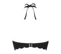 Hunkemöller Vorgeformtes Push-up Bügel-Bikinitop Scallop Cup A - E Schwarz 70C