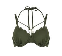 HUNKEMÖLLER Wattiertes Bügel-Bikinioberteil Scallop - Khaki - 70B