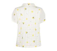 Pyjama HUNKEMÖLLER "Zitronen Pyjamajacke", Damen, Gr. M, weiß, 100% Baumwolle, Homewear-Sets Pyjama (47122535-M) weiß