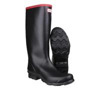 HUNTER Argyll Full Knee Wellington Black