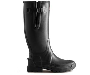 Hunter Boots - Balmoral Side Adjustable Neo Lined Tech Sole Boot - Gummistiefel, Gr. 42, schwarz/grau (Black)