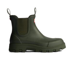 Hunter Boots - Elements Elastic Chelsea Boot - Gummistiefel, Gr. 37, oliv (DarkOlive)