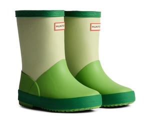 Hunter Boots - Kid's First Colour Block Insulated Boot - Gummistiefel, Gr. 27 UK 10K, grün (TwistingGreen/SeaLettuce/MuffledGreen)