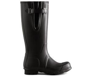 Hunter Boots - Original Tall Side Adjustable Boot - Gummistiefel, Gr. 42, schwarz (Black)