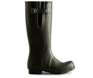 Hunter Boots - Original Tall Side Adjustable Boot - Gummistiefel, Gr. 44, schwarz (DarkOlive)