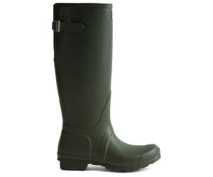Hunter Boots - Women's Original Tall Back Adjustable Boot - Gummistiefel, Gr. 40.5, oliv (DarkOlive)