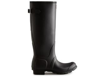 Hunter Boots - Women's Original Tall Back Adjustable Boot - Gummistiefel, Gr. 43, schwarz (Black)