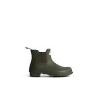 Gummistiefel HUNTER "ORIGINAL CHELSEA BOOT", Gr. 40/41, grün (schwarz olive), Synthetik, sportlich, Schuhe (41040418-40) schwarz olive