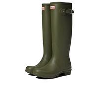 HUNTER Damen Gummistiefel khaki/feuerrot/weiß 37