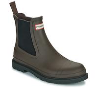 Hunter Boots - Commando Chelsea Boot - Gummistiefel, Gr. 43, schwarz (ChocolateBrown/Black)