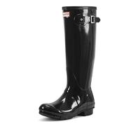 Hunter High Wellington Boots, Damen Gummistiefel, Schwarz (Black/blk), 36 EU