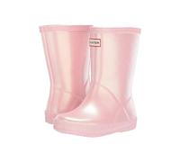HUNTER Kinder Gummistiefel rosa/schwarz/feuerrot 33