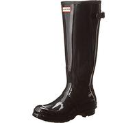 Hunter Damen Original Back Adjustable Gloss Tall Gummistiefel, Schwarz (Black), 38 EU