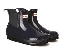 Hunter Original Chelsea Gloss Gummistiefel Damen Navy Wellington Boots EU 38 / UK 5