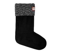 Hunter Original geflochtener Richtrippen Kurzer Herren schwarzer Stiefel Socken L