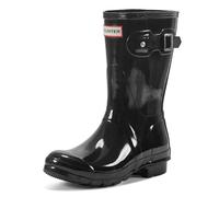 Hunter Original Short Gloss, Damen Kurzschaft Gummistiefel, Schwarz (Black), 39 EU (6 UK)