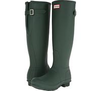 HUNTER Original Tall Back Adjustable Wellington Boots Green