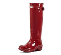 Hunter S Original Tall Gloss, Gummistiefel für Damen, Militärrot, 40 EU