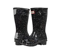 HUNTER Unisex Original Kids Giant Glitter Wellington Boots Stiefel, Schwarz, 37 EU